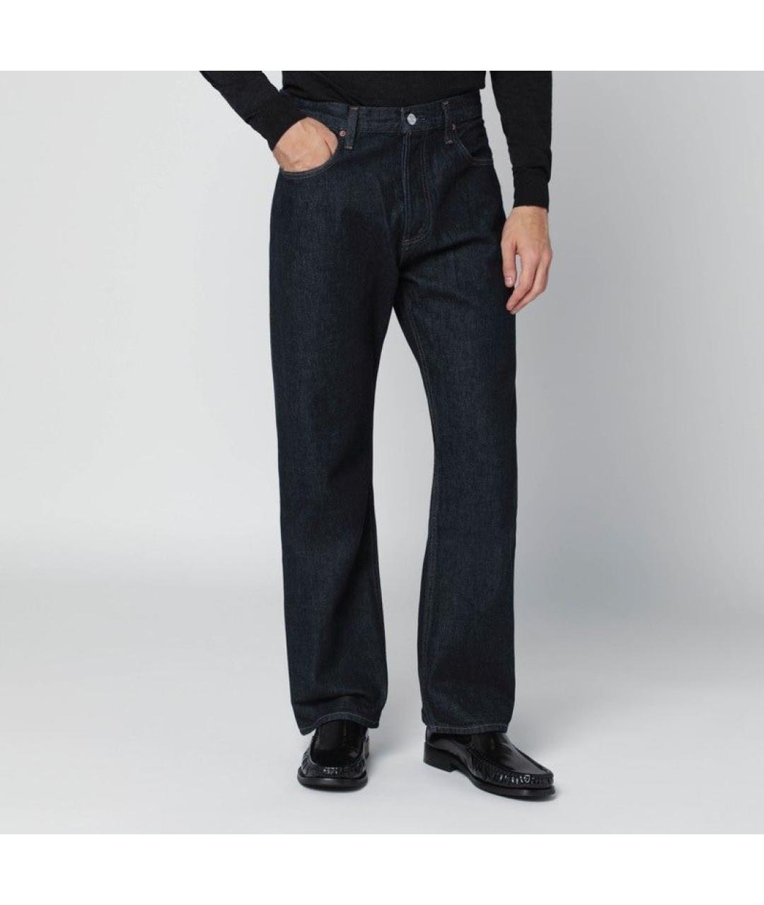 AGOLDE Темно-синие хлопковые прямые джинсы, фото 3