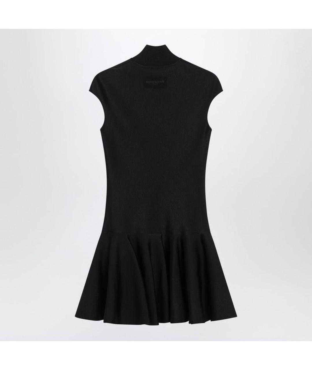 GIVENCHY Черное вискозное повседневное платье, фото 2
