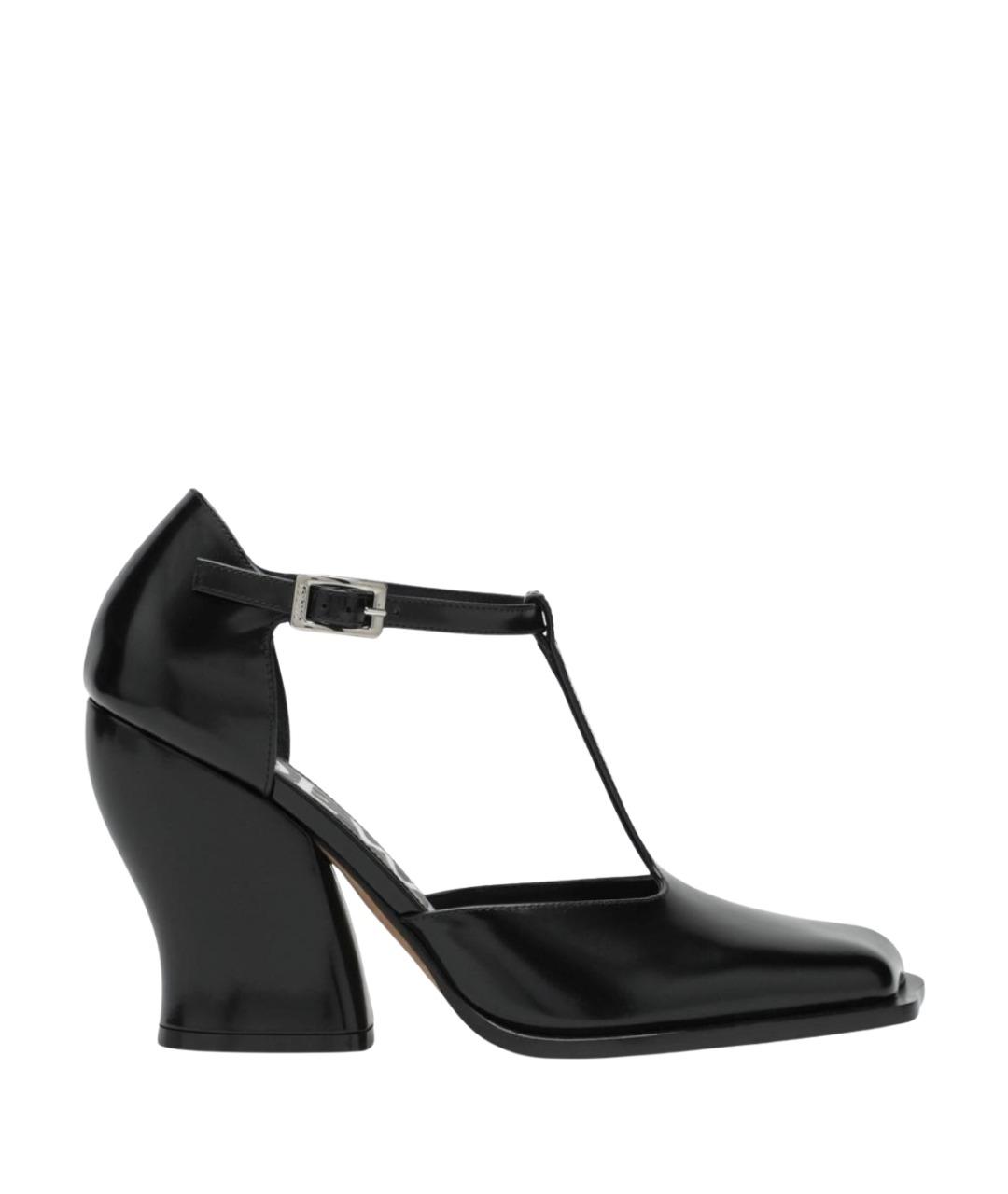 LOEWE Черные кожаные туфли, фото 1