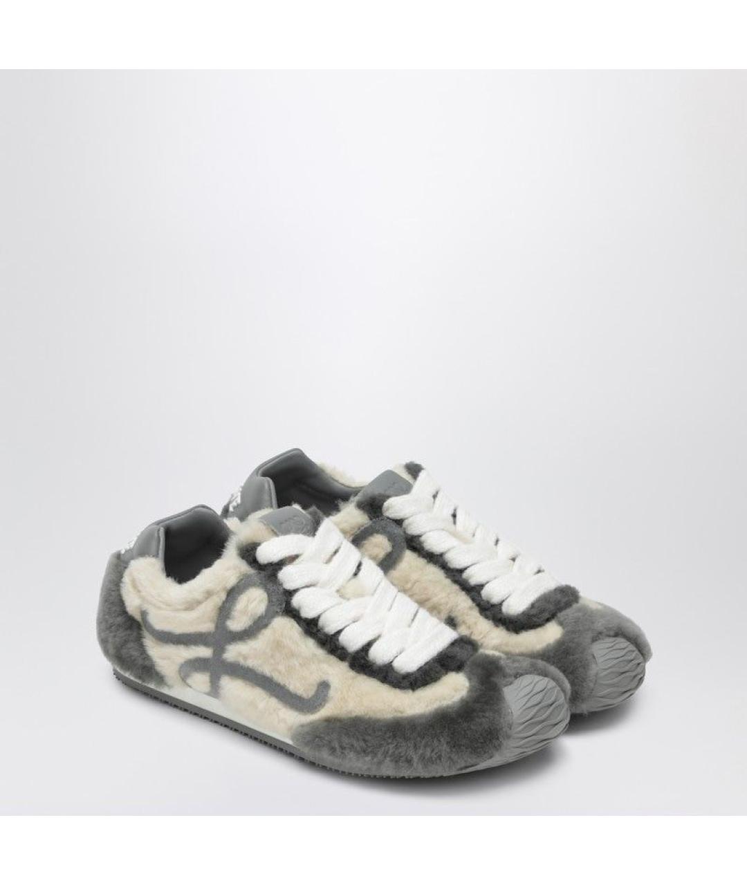 LOEWE Серые кроссовки, фото 2