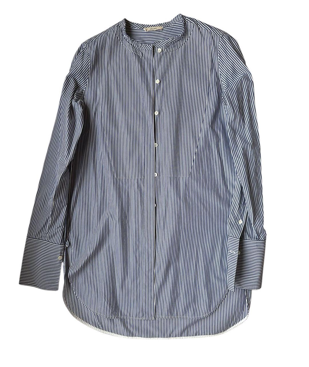 CELINE Синяя хлопковая рубашка, фото 9