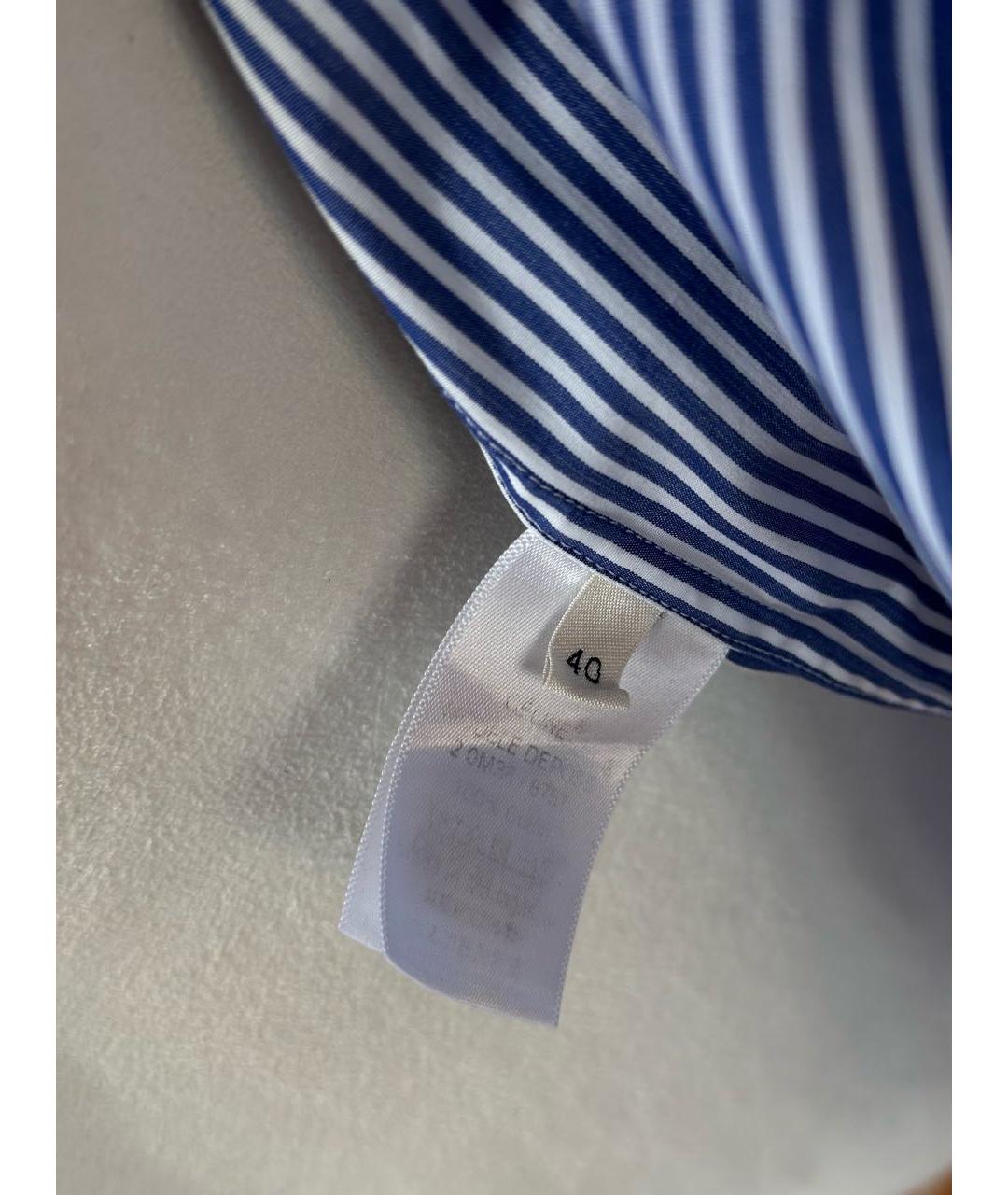 CELINE Синяя хлопковая рубашка, фото 8