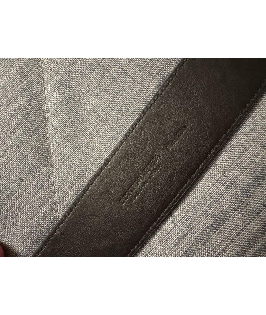 BOTTEGA VENETA Черный кожаный ремень, фото 6