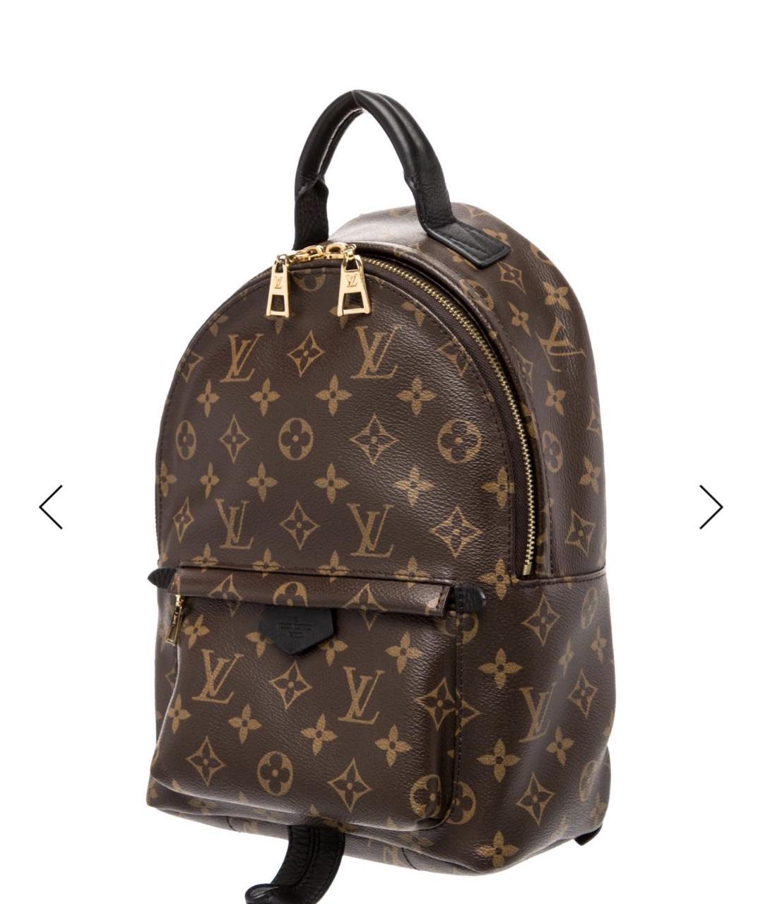 LOUIS VUITTON Коричневый кожаный рюкзак, фото 2