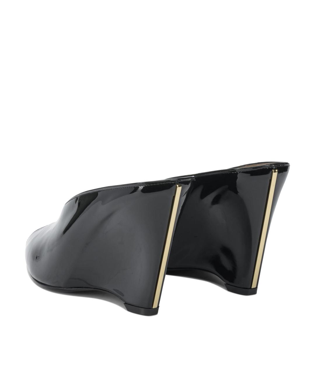 FERRAGAMO Черные кожаные туфли, фото 4