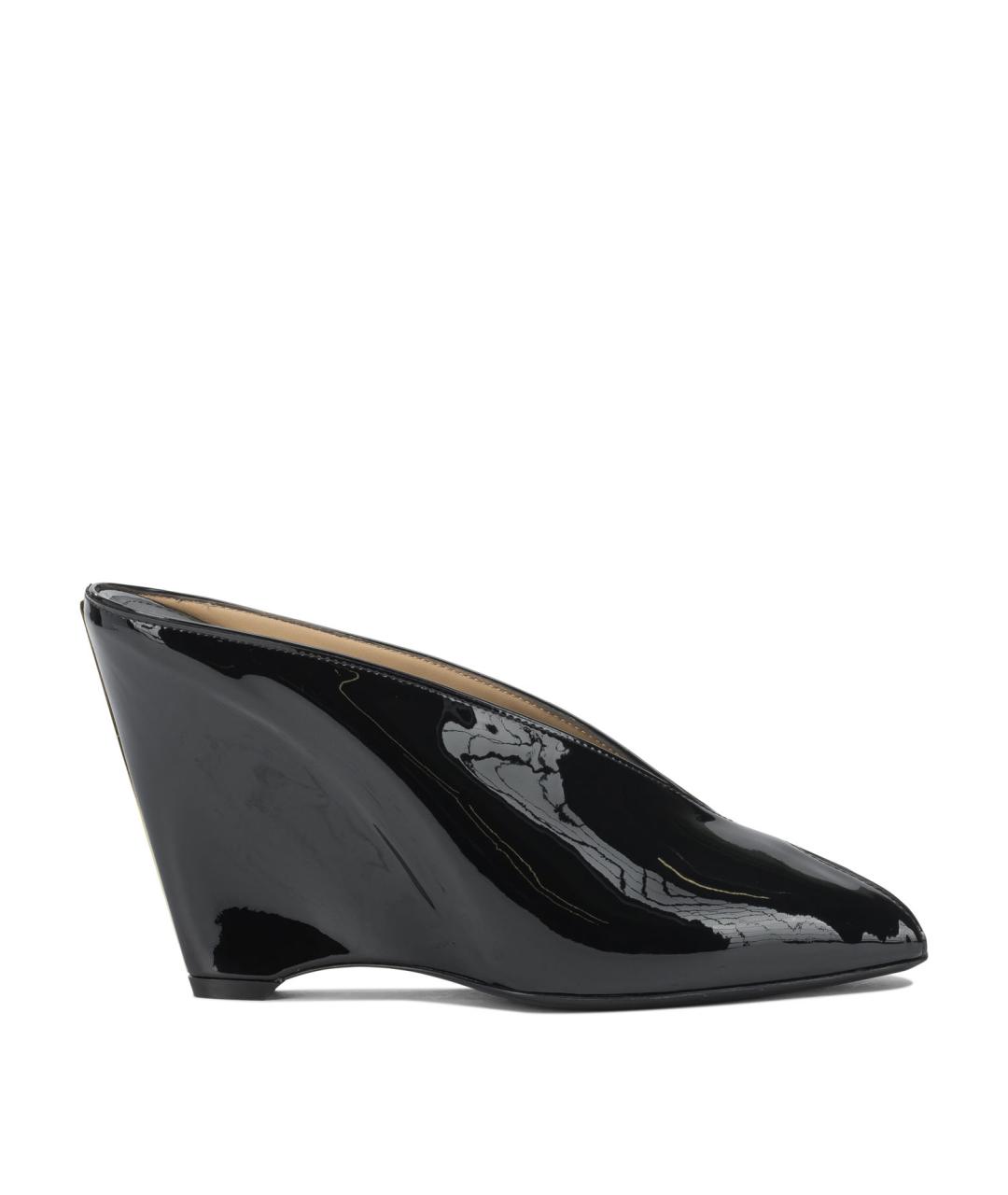 FERRAGAMO Черные кожаные туфли, фото 1