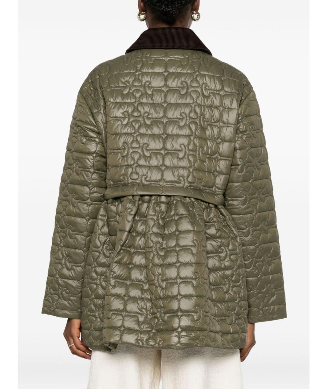 GANNI Зеленая полиамидовая куртка, фото 2