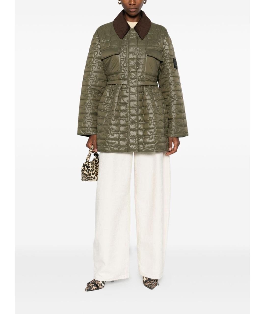 GANNI Зеленая полиамидовая куртка, фото 3