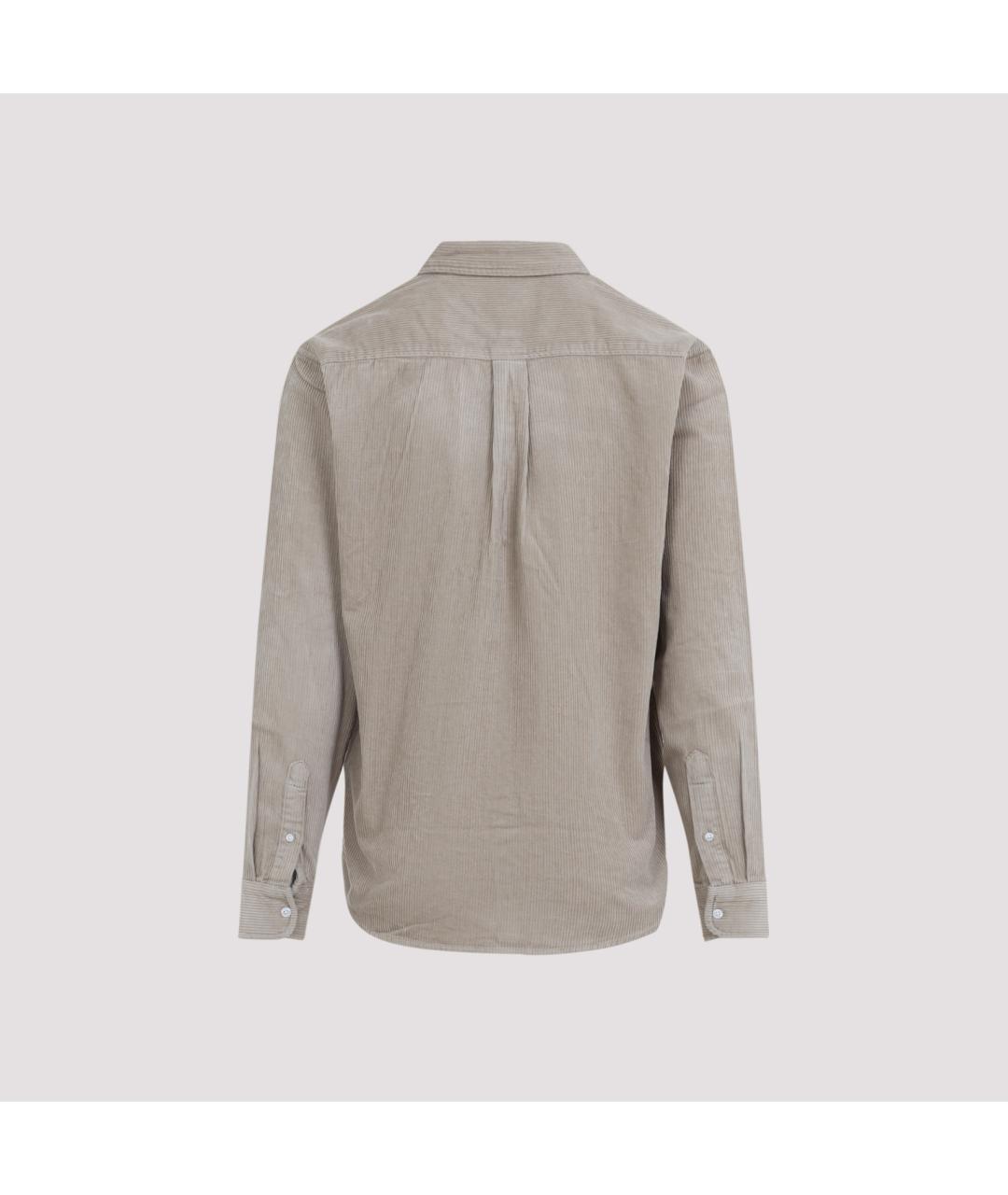 CARHARTT WIP Бежевая хлопковая кэжуал рубашка, фото 2