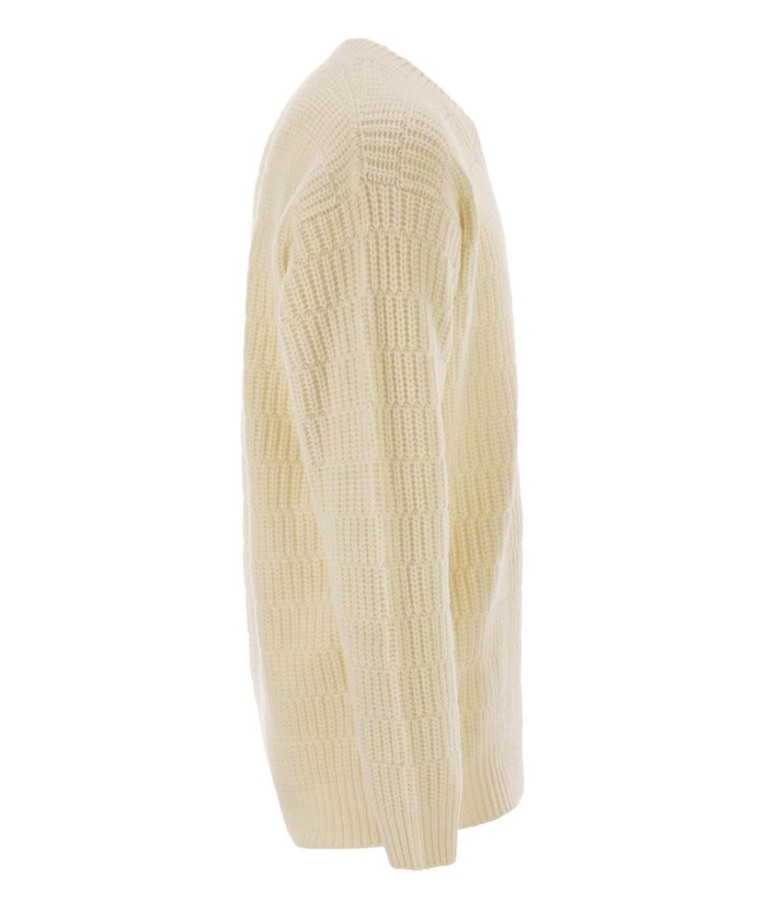 PT TORINO Белый шерстяной джемпер / свитер, фото 3