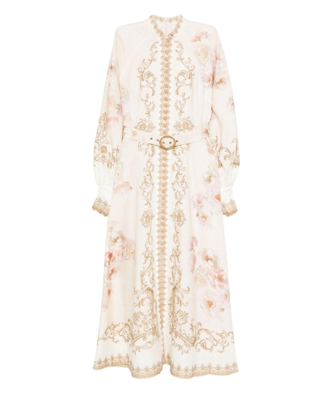 ZIMMERMANN Мульти льняное повседневное платье, фото 1