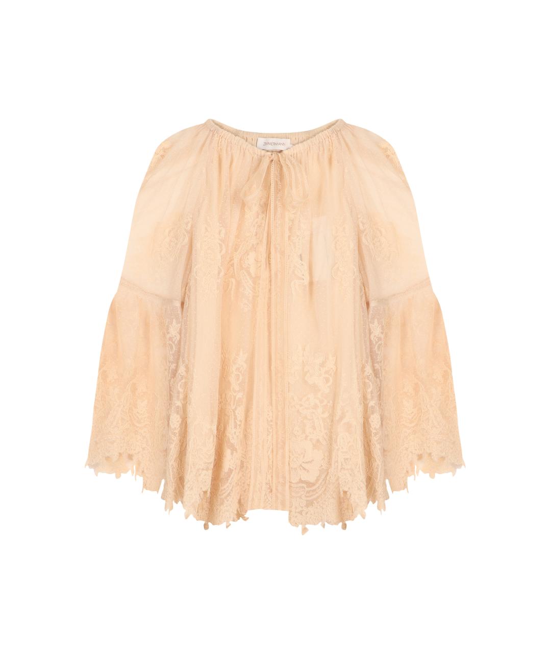 ZIMMERMANN Бежевая полиэстеровая блузы, фото 1