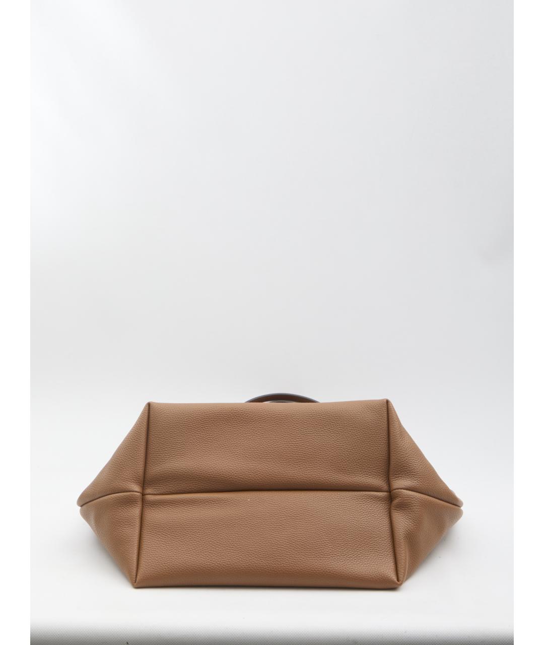 GUCCI Бежевая кожаная сумка тоут, фото 3