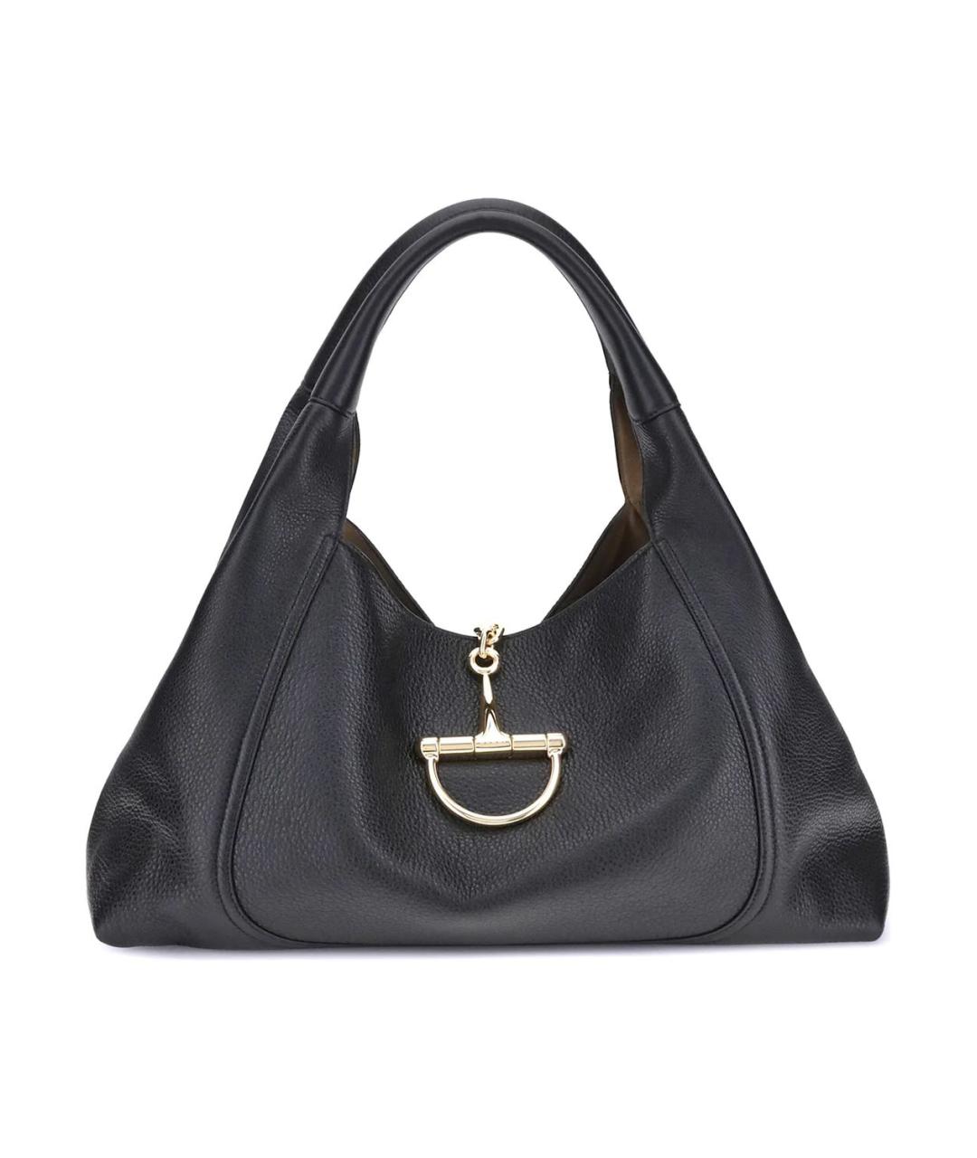 GUCCI Черная кожаная сумка через плечо, фото 1