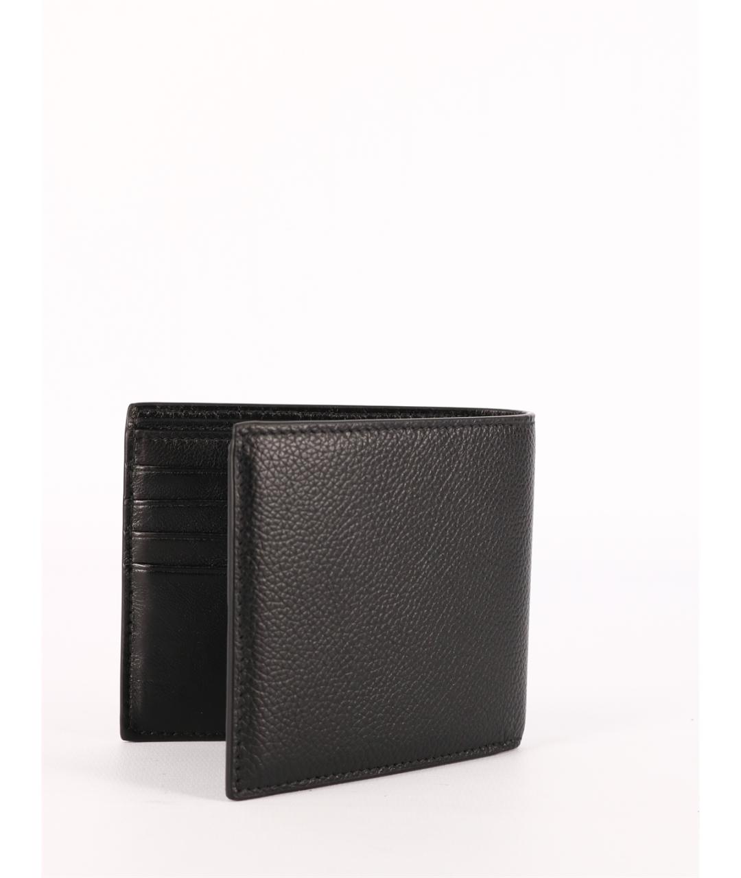 BALENCIAGA Черный кожаный кошелек, фото 2