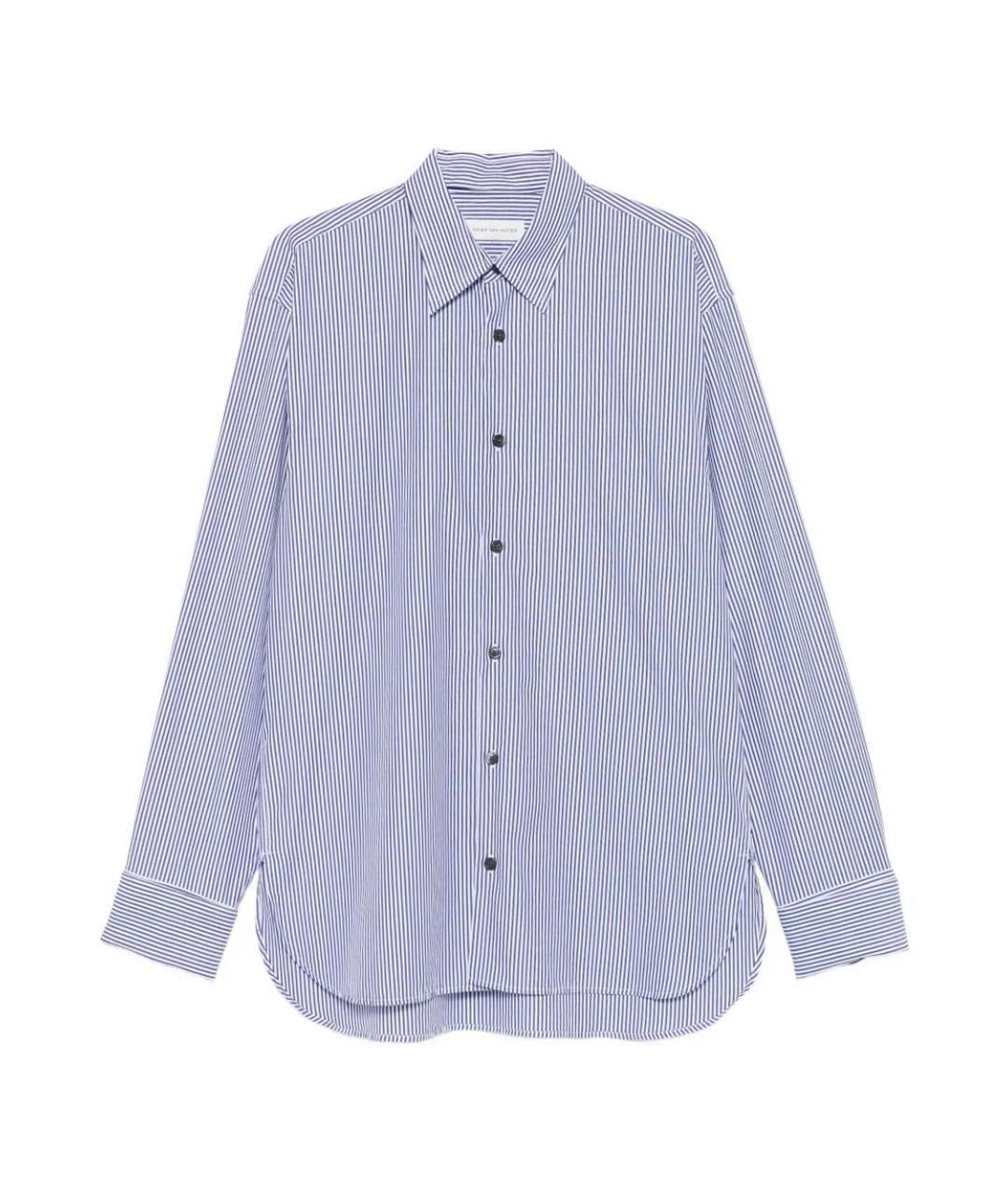 DRIES VAN NOTEN Голубая хлопковая кэжуал рубашка, фото 1