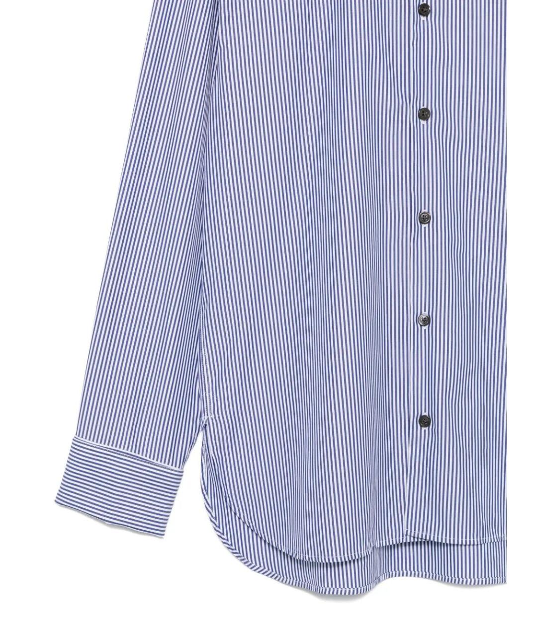 DRIES VAN NOTEN Голубая хлопковая кэжуал рубашка, фото 3