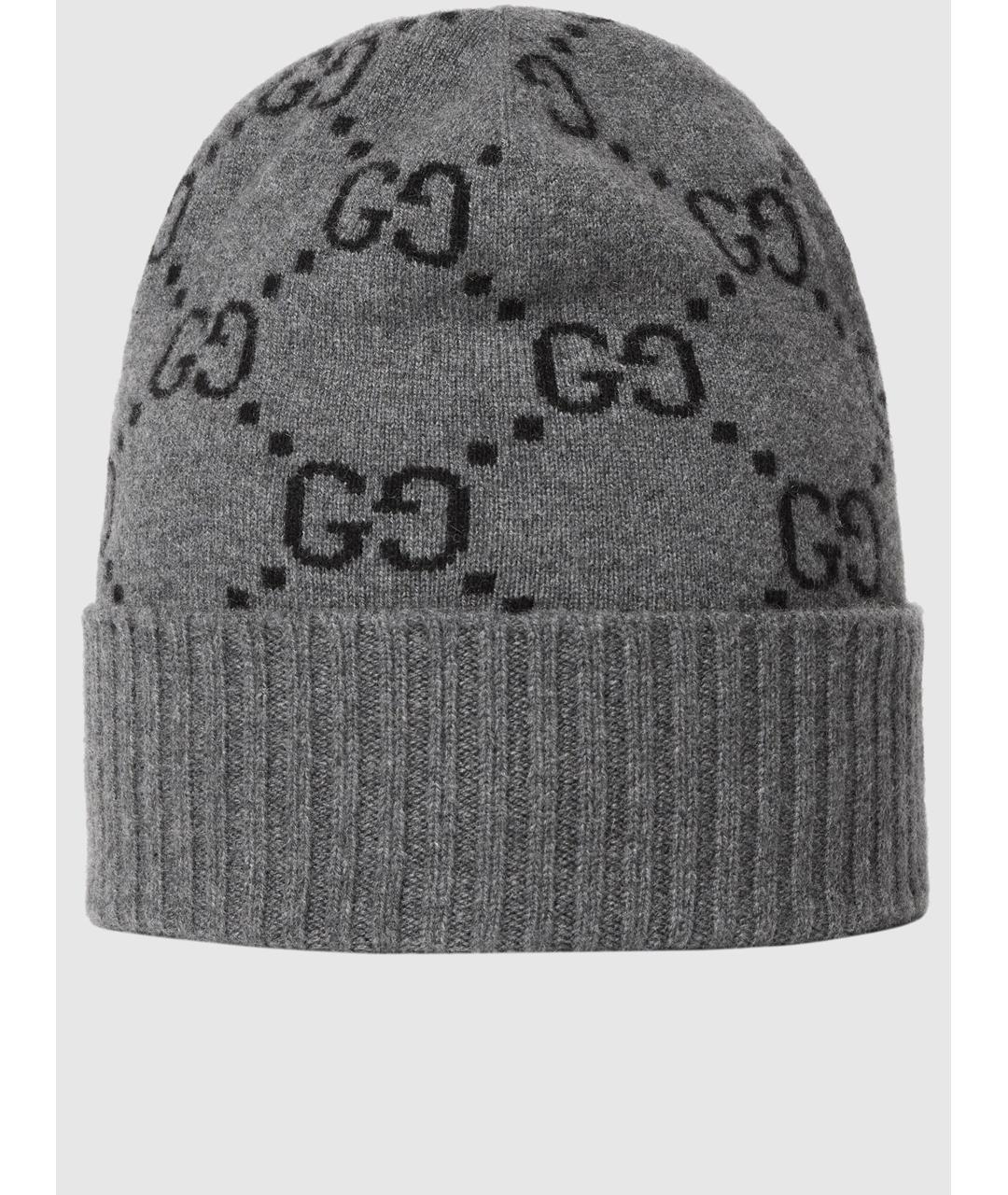 GUCCI Серая кашемировая шапка, фото 2