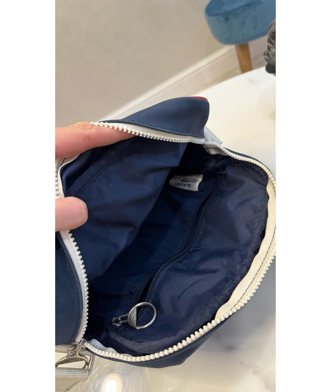 LACOSTE Темно-синяя сумка на плечо, фото 4