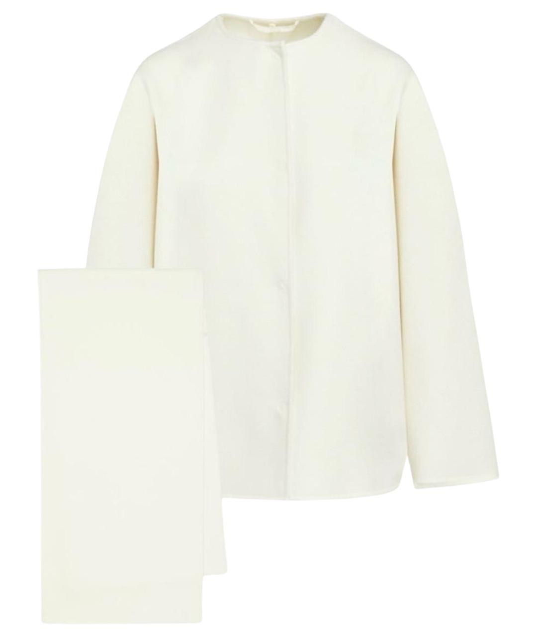 MAX MARA STUDIO Белое шерстяное пальто, фото 1