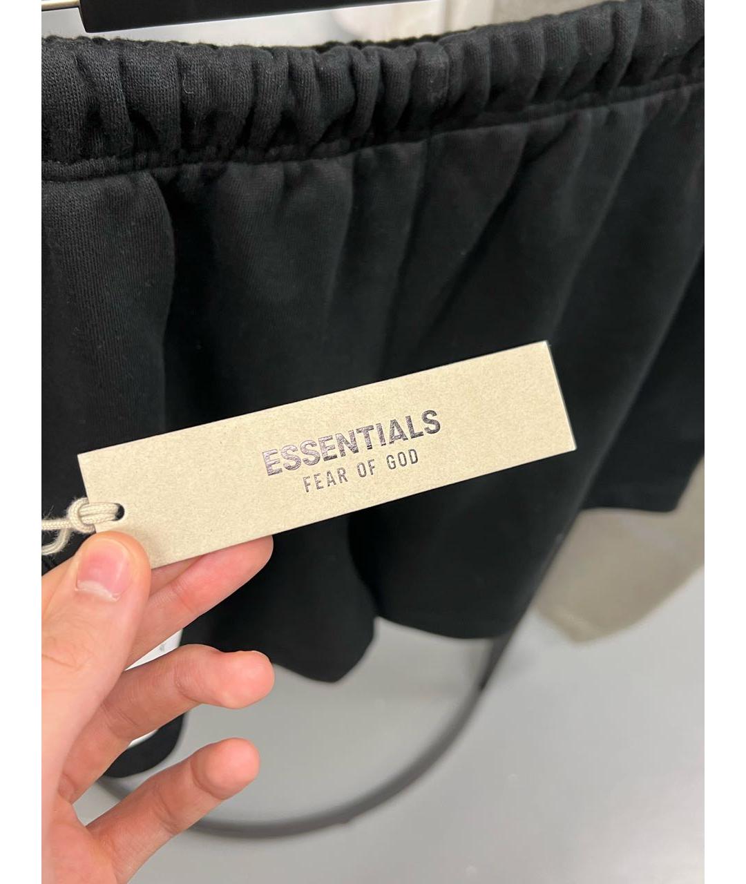 FEAR OF GOD ESSENTIALS Черные хлопковые шорты, фото 4