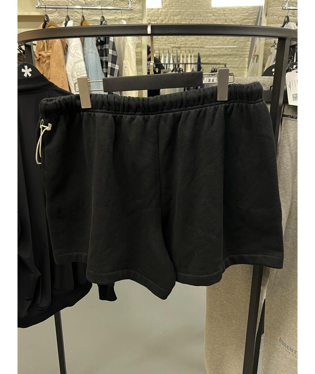 FEAR OF GOD ESSENTIALS Черные хлопковые шорты, фото 2