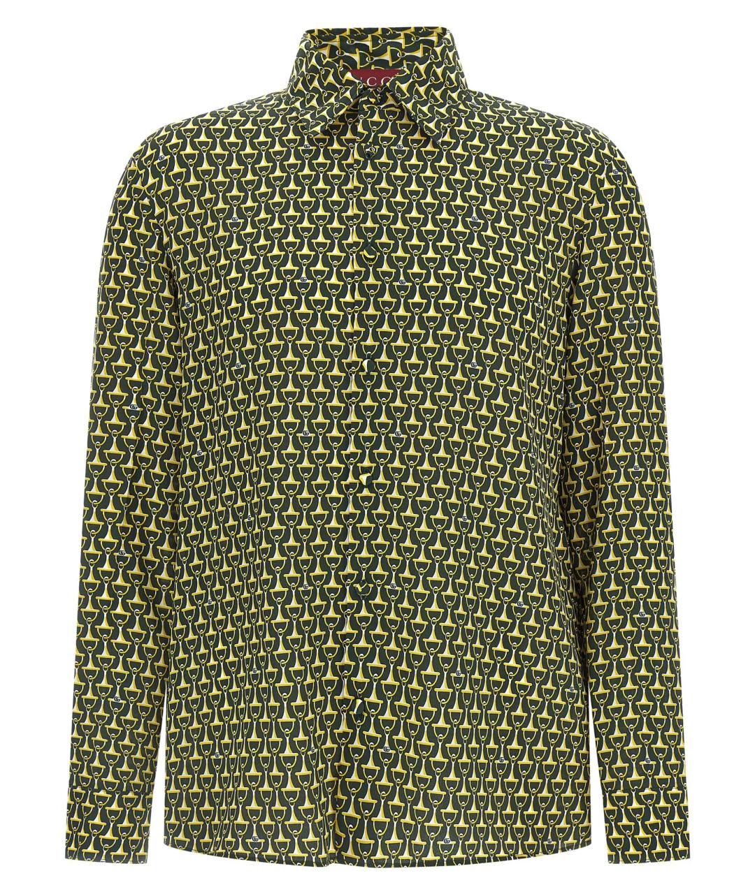 GUCCI Мульти шелковая кэжуал рубашка, фото 1