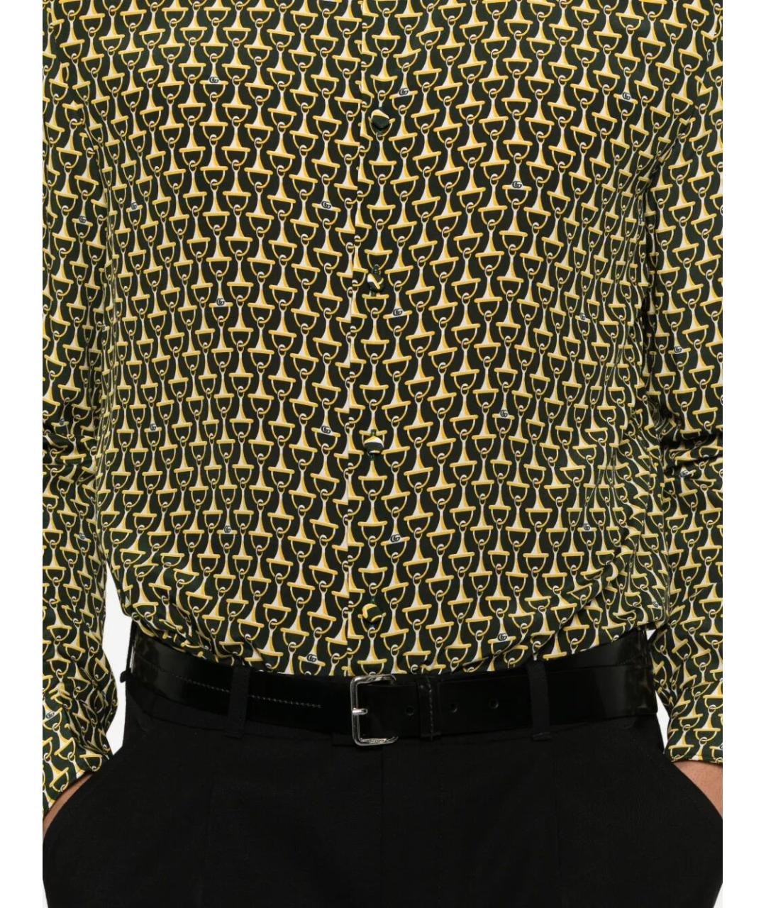 GUCCI Мульти шелковая кэжуал рубашка, фото 3