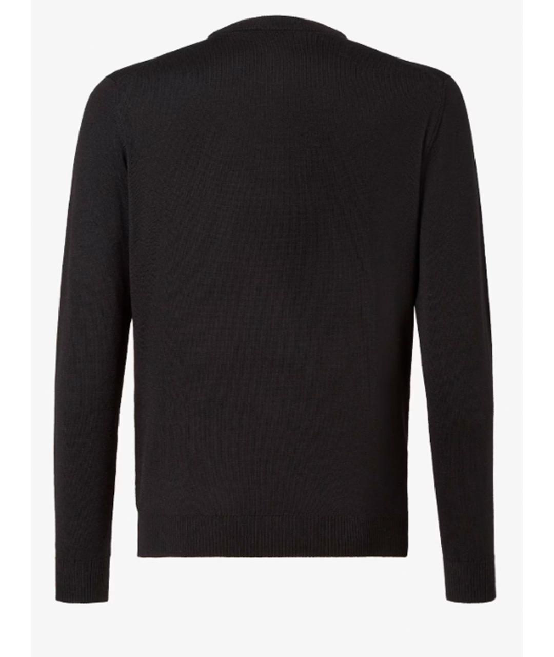 FENDI Черный шерстяной джемпер / свитер, фото 2