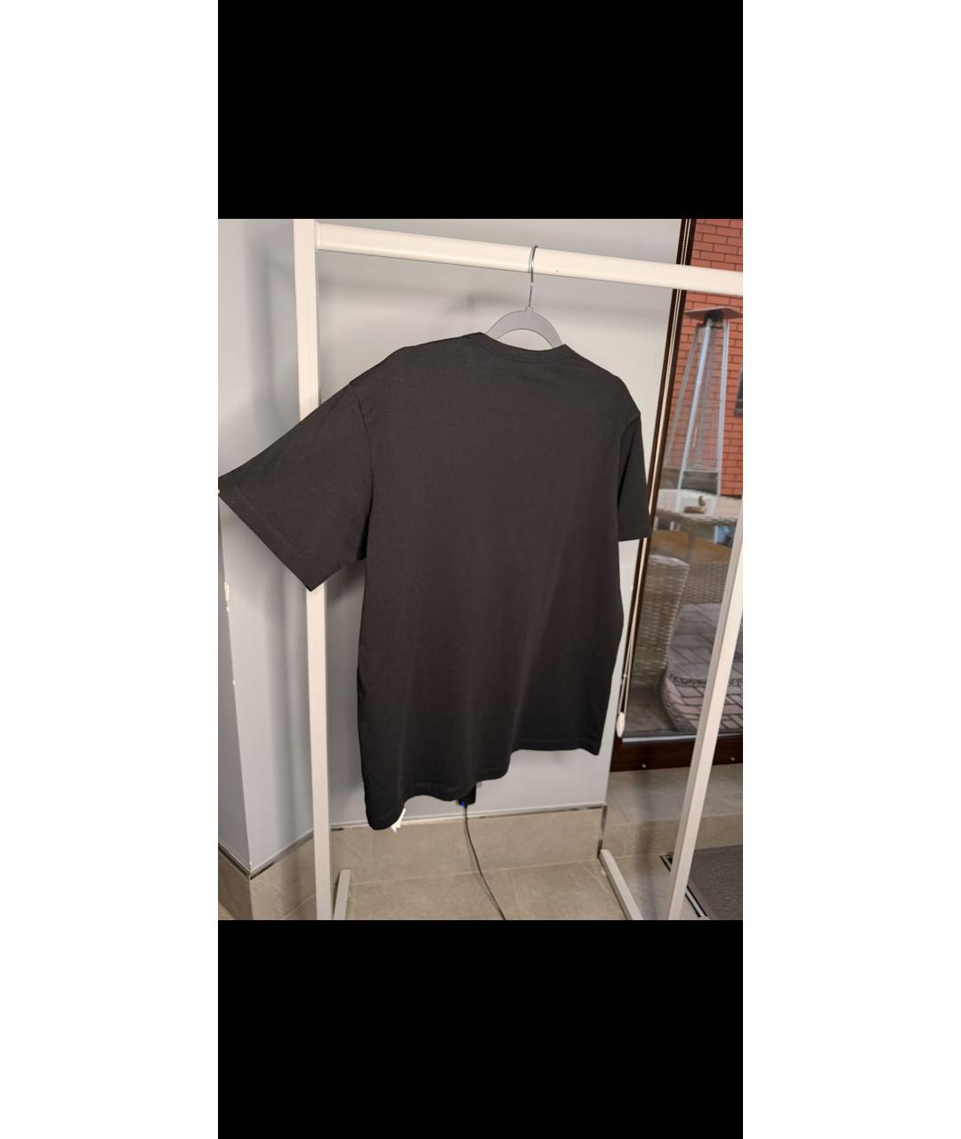 NO. 21 Черная хлопковая футболка, фото 2