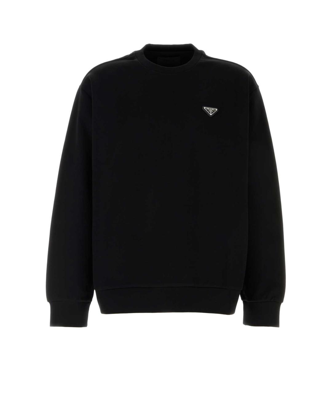 PRADA Черный хлопковый джемпер / свитер, фото 1
