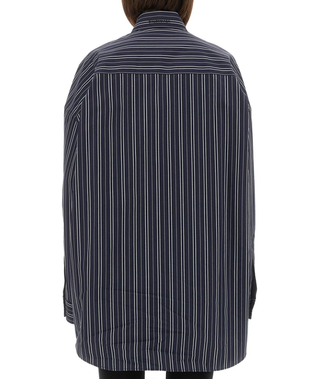 BALENCIAGA Синяя хлопковая рубашка, фото 4