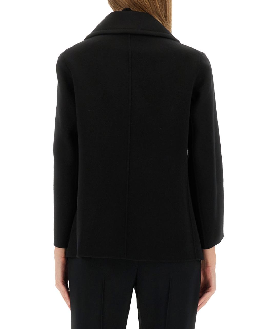 'S MAX MARA Черное шерстяное пальто, фото 4