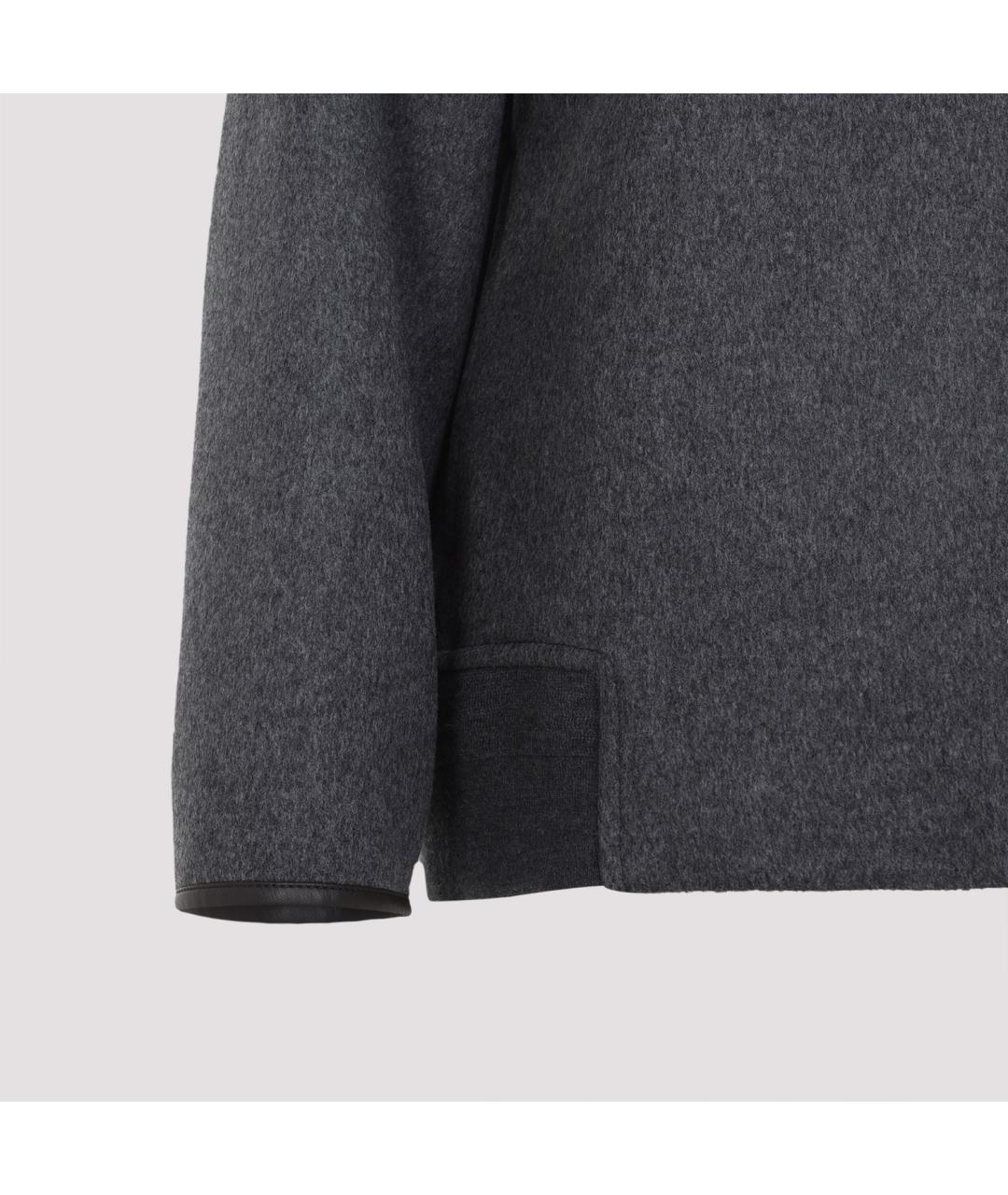 BOTTEGA VENETA Серая шерстяная куртка, фото 5