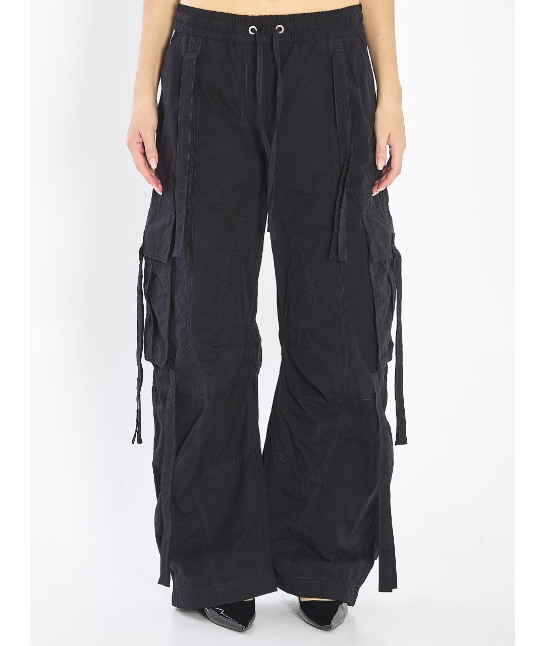 DOLCE&GABBANA Черные хлопко-эластановые прямые брюки, фото 2