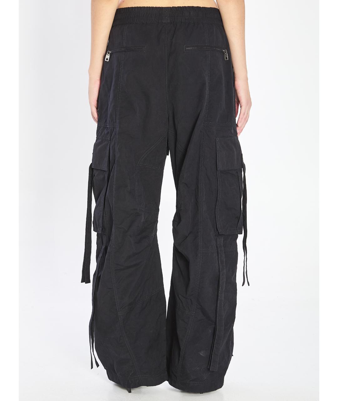 DOLCE&GABBANA Черные хлопко-эластановые прямые брюки, фото 5