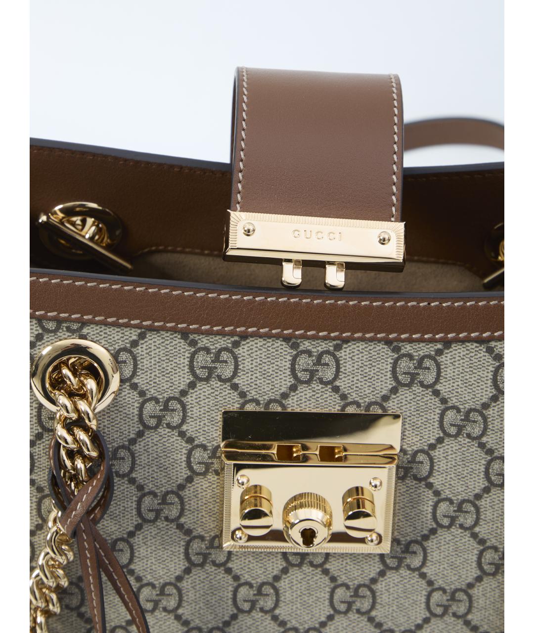 GUCCI Бежевая сумка тоут, фото 4