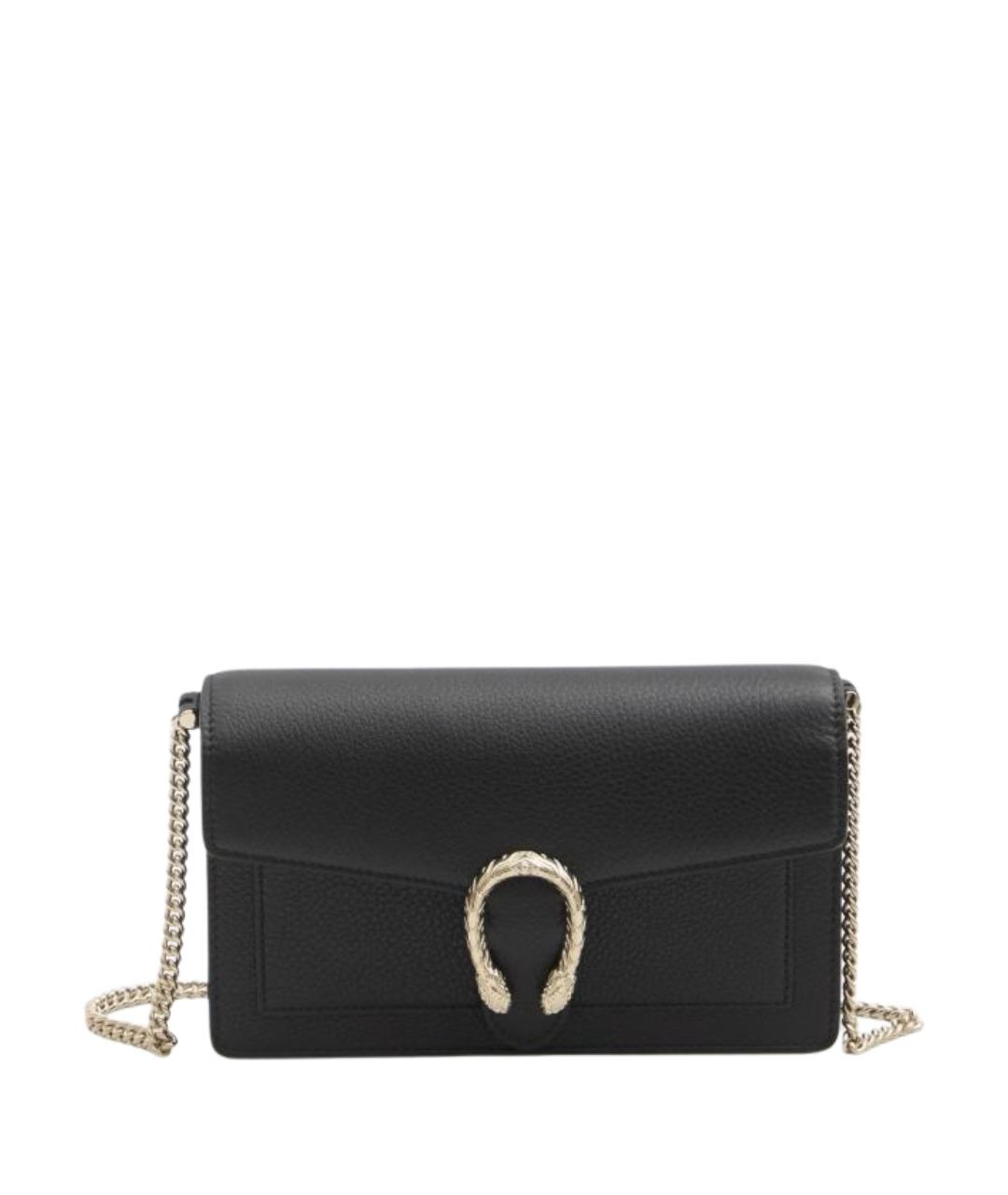 GUCCI Черный кожаный кошелек, фото 1