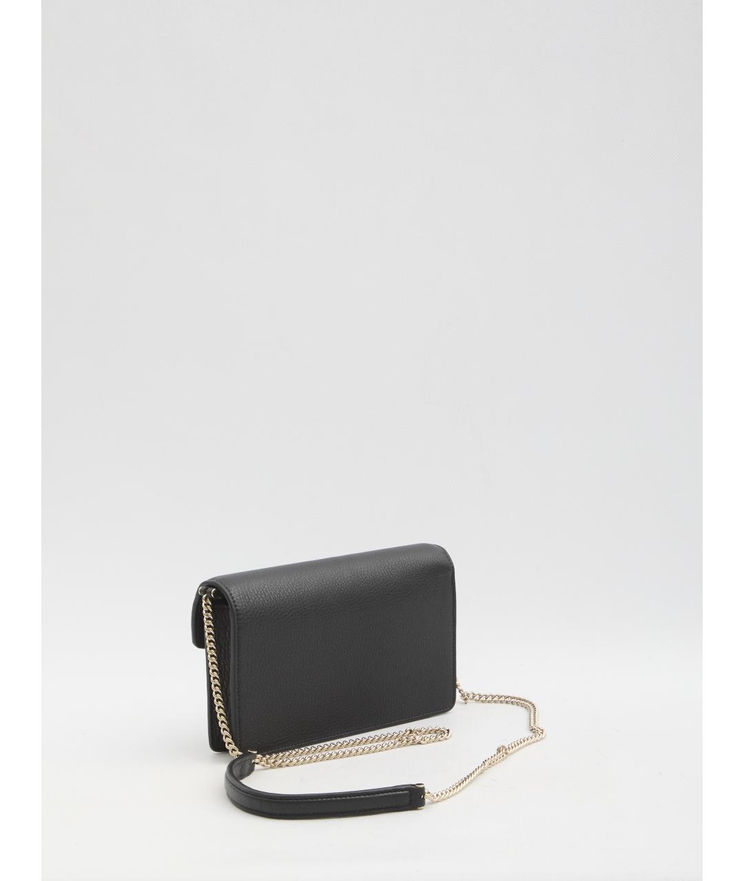 GUCCI Черный кожаный кошелек, фото 2