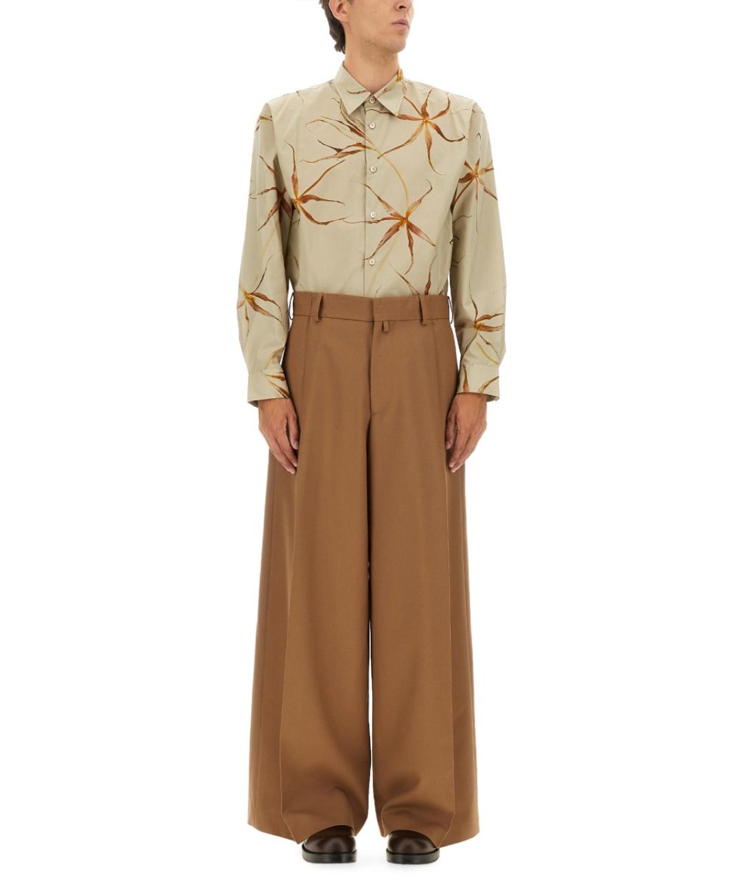 DRIES VAN NOTEN Мульти хлопковая кэжуал рубашка, фото 3