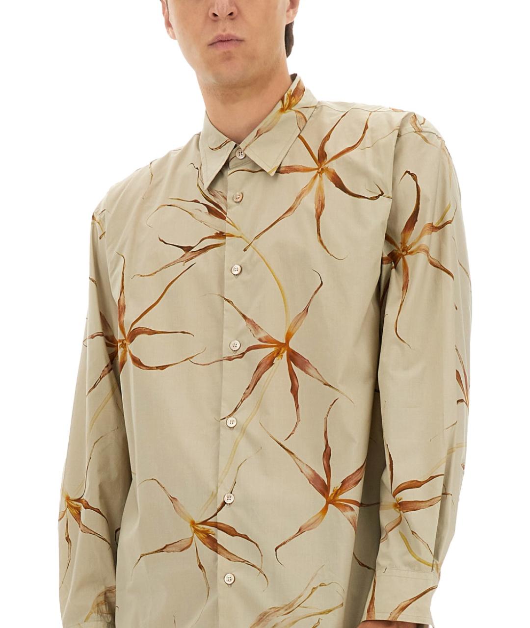 DRIES VAN NOTEN Мульти хлопковая кэжуал рубашка, фото 5