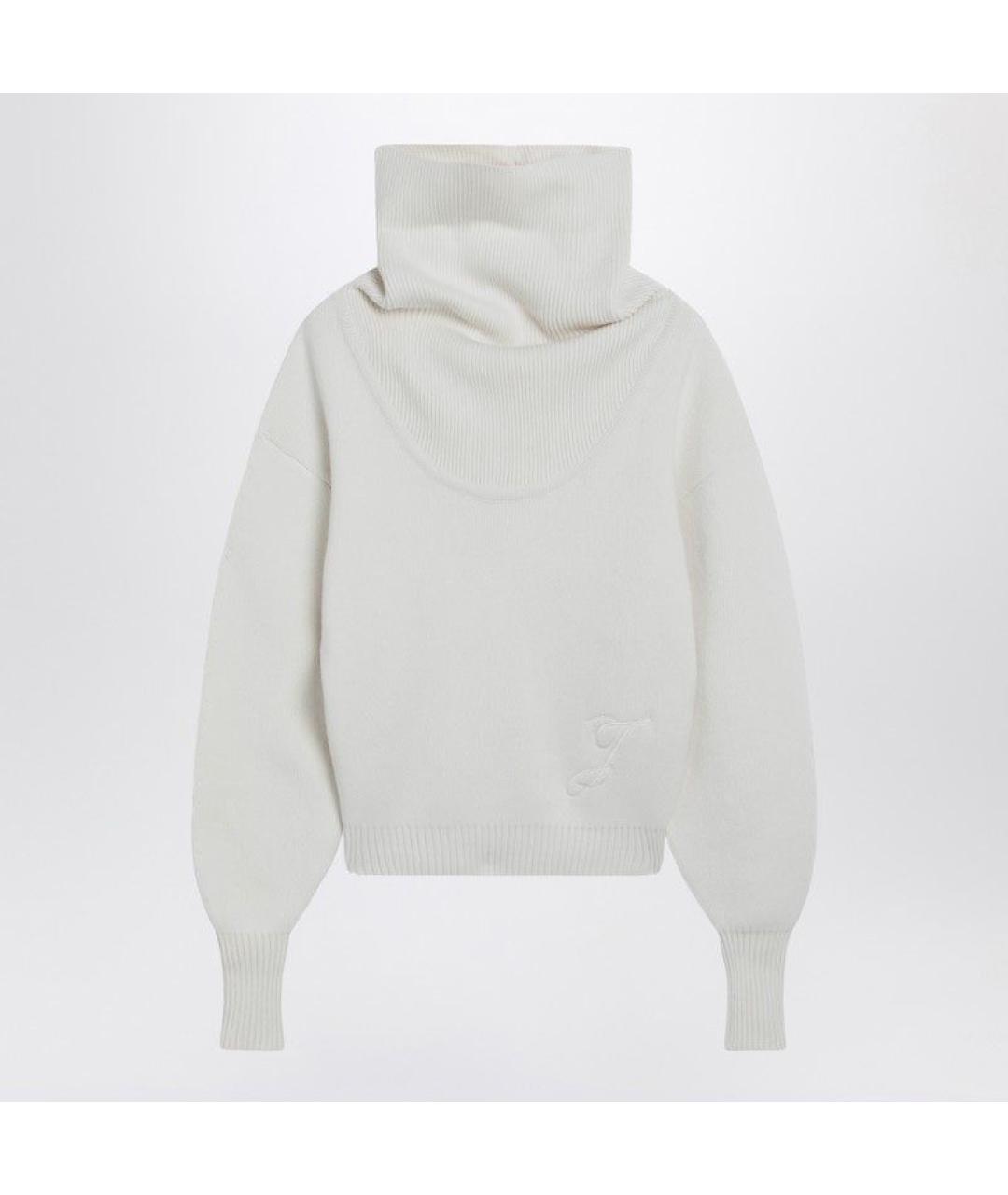 JACQUEMUS Белый шерстяной джемпер / свитер, фото 3
