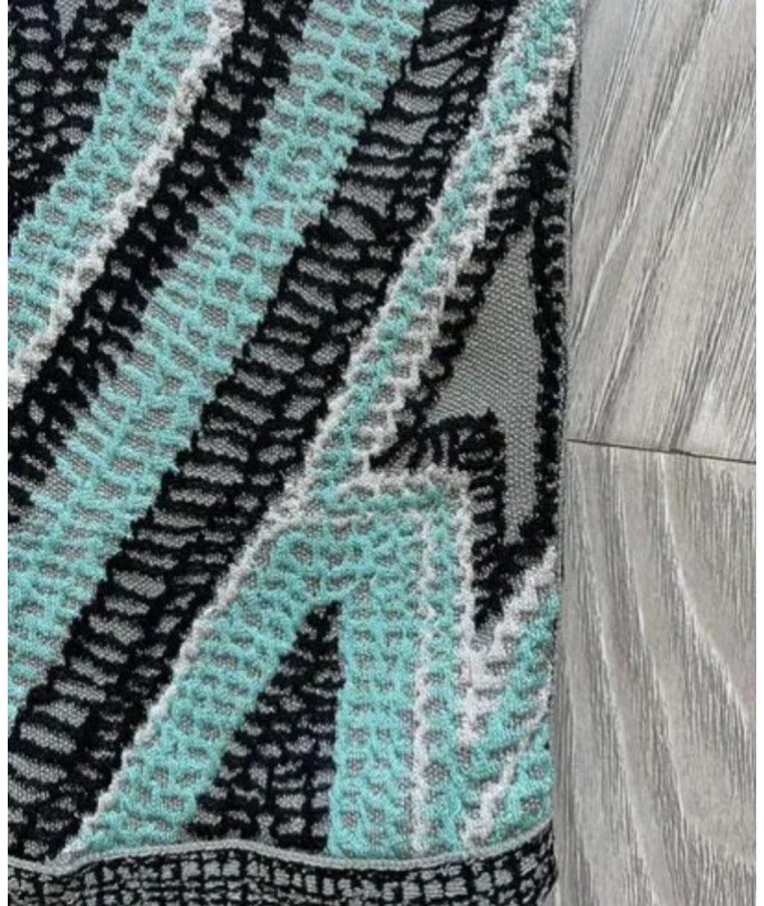 HERVE LEGER Мульти юбка миди, фото 4