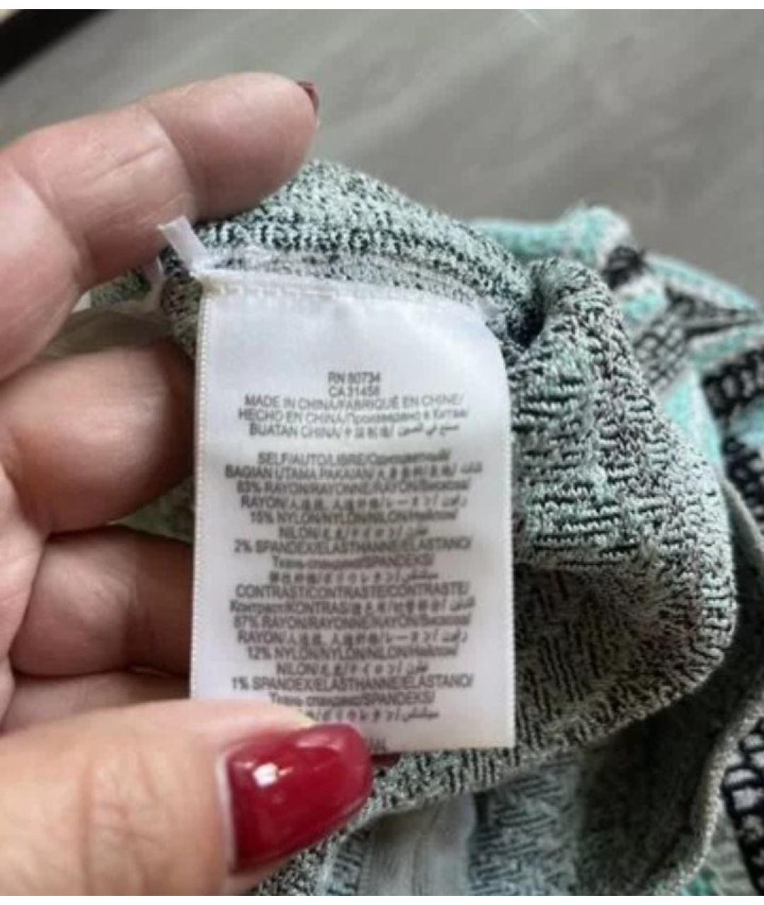 HERVE LEGER Мульти юбка миди, фото 8