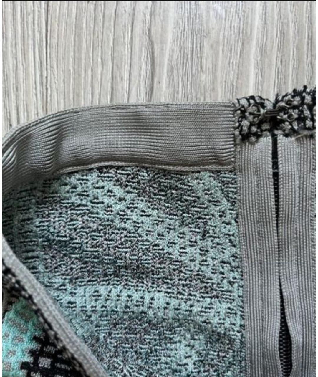 HERVE LEGER Мульти юбка миди, фото 2