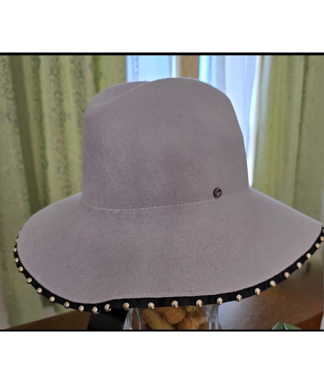 EMPORIO ARMANI Серая шерстяная шляпа, фото 2