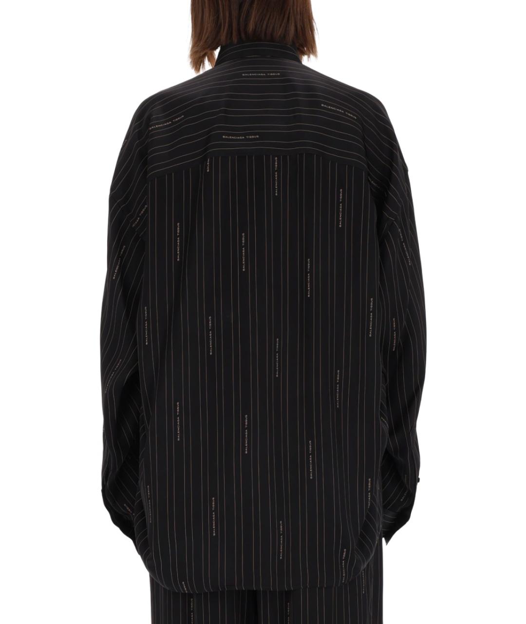 BALENCIAGA Черная вискозная рубашка, фото 3