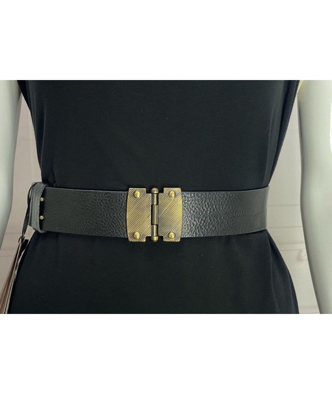JO NO FUI Черный кожаный ремень, фото 5