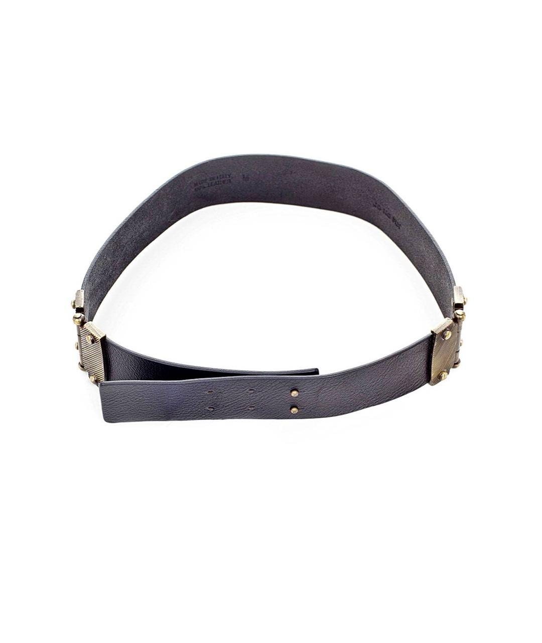 JO NO FUI Черный кожаный ремень, фото 1