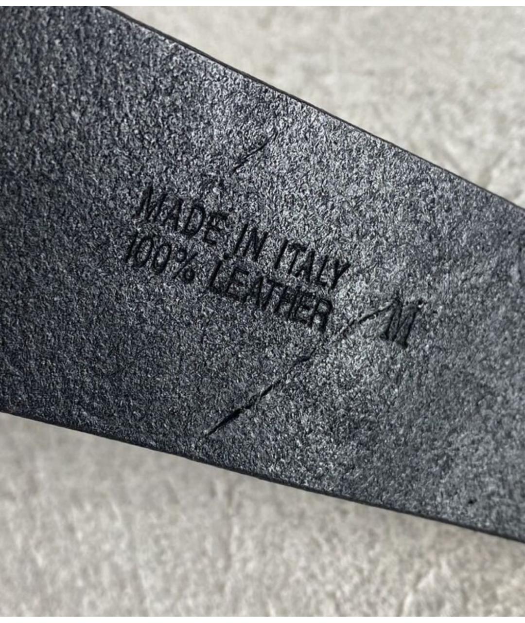 JO NO FUI Черный кожаный ремень, фото 3